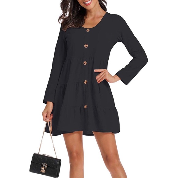 Versatile Cute & Casual black Dress 🌚 - Picture 3 of 5